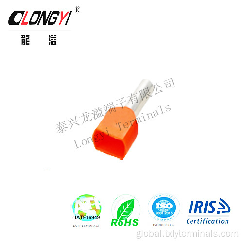 Insulated Cord End Twin Terminals Copper Tube Pre-Insulating Twin Cord End Terminals Factory